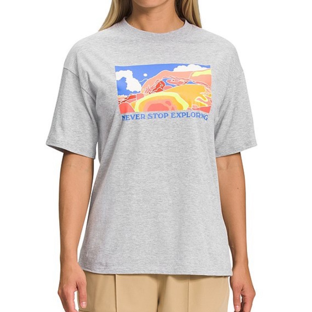 The North Face Places We Love Gray T-shirt Casual Shirt Outdoor Activewear New